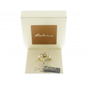 Salvini anello solitario oro giallo e bianco e diamante ct.0,18 ref. n51406